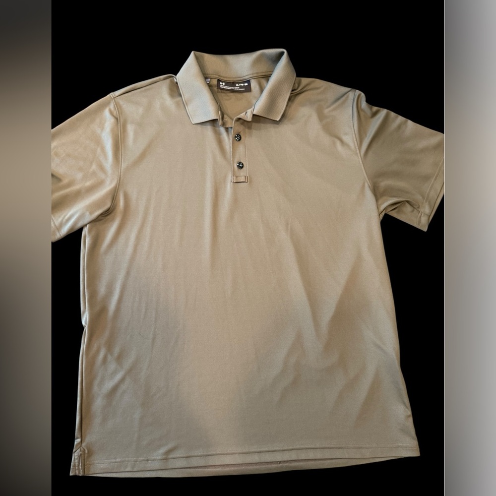 XL- Under Armour Men's Green Polo Shirt